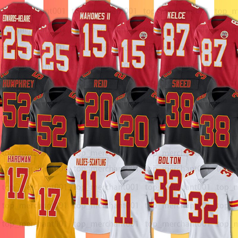

CUSTOM 15 Patrick Mahomes JuJu Smith-Schuster Football Jersey Nick Bolton Travis Kelce Tony Karlaftis Derrick Kansas''City''Chiefs''Nnadi Me, Custom men jersey