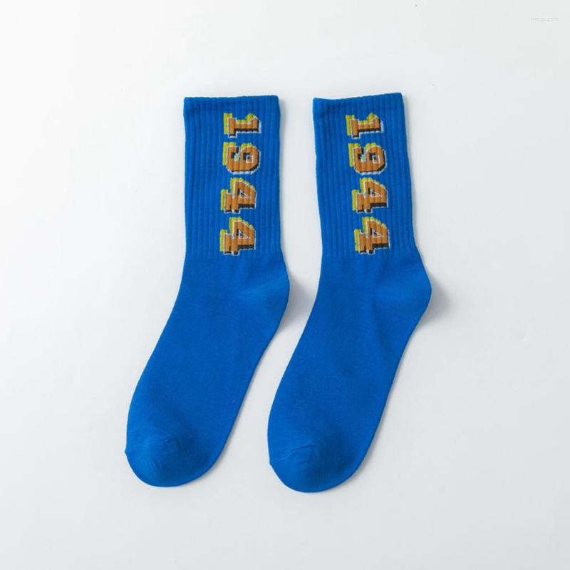 

Men's Socks 1 Pair Hip-hop Cotton Breathable And Comfortable Skateboard Women Men Mid-length Stocks Street