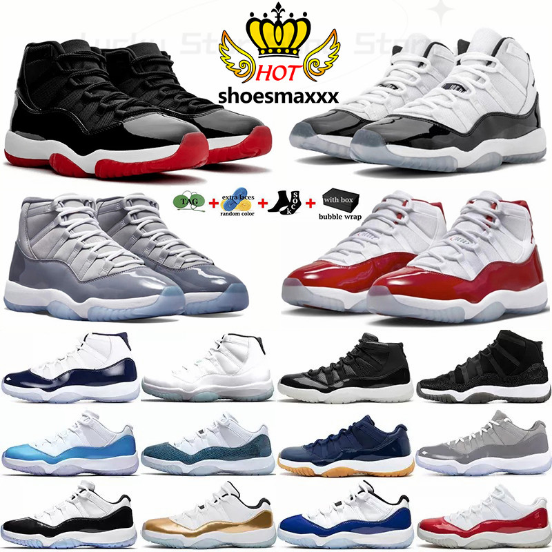 

Jumpman 11s Men Women Basketball Shoes Jubilee 25th Anniversary Cool Grey Concord Bred Cherry Win like 82 96 Cap and Gown Closing 11 sports Trainers Sneakers, 24