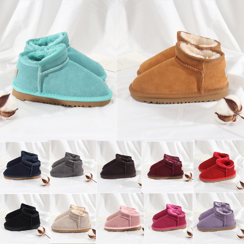 

kids shoes Australia mini warm boots girls shoe half Children sneaker baby kid youth designer Snow boot Classic toddler infants booties winter