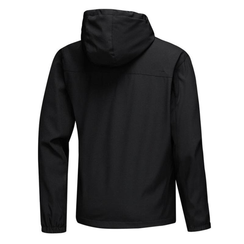 

Men Jacket Thin Outdoor Windbreaker Coats Breathable Cycling Waterproof Mountaineering Fishing Clothes, Black