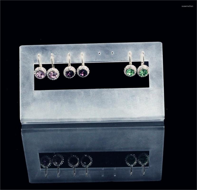 

Jewelry Pouches Lot Of 3 Earrings Display Stand Acrylic Showcase Hang On Type Holder