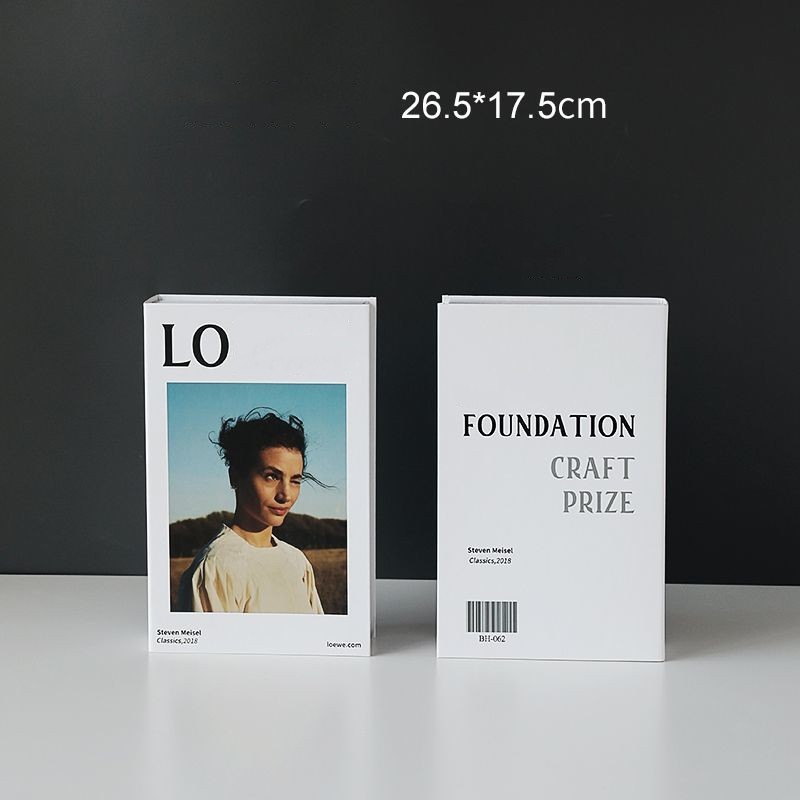 

Luxury Simulation Fake Books For Decor Openable Storage Box Modern Simple Coffee Table Villa le Home Bedroom Room Props
