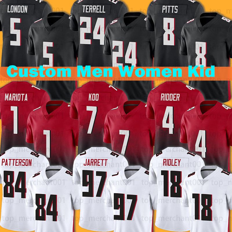

CUSTOM 8 Kyle Pitts Jersey 5 Drake London Cordarrelle Patterson Atlanta''Falcons''Marcus Mariota Desmond Ridder Deion Sanders A.J. Terrell J, Custom women jersey