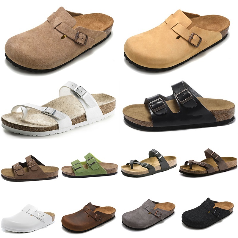 

Boston Clog Slippers Mayari Arizona Flip Flops Scuffs For Men Women Fashion Luxury Loafers taupe mules clogs dupe Leather Suede Flats Sandals Designer Slides Shoes