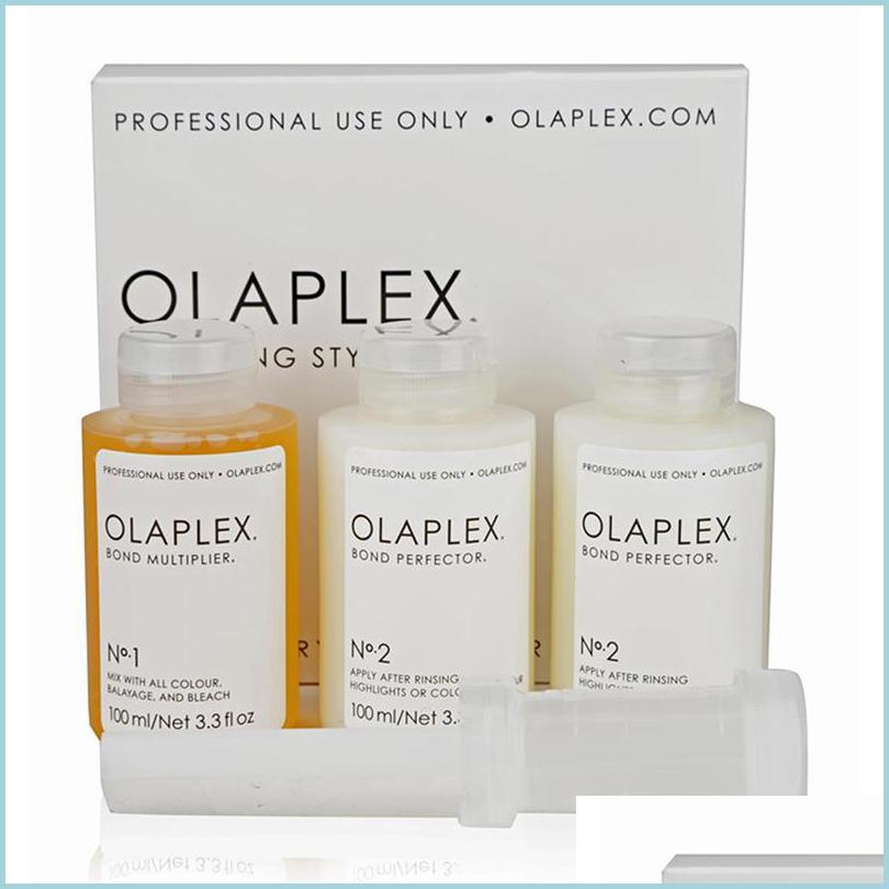 

Shampoo Conditioner Olaplex 3Pcs/Set Bond Mtiplier Perfector Professional Hair Treatment Oil In Stock Fast Ship Drop Delivery 2022 P Dheqa