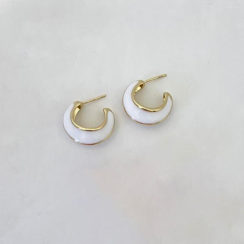 

Dangle Earrings Lost Lady Fashion Semicircle Oil Dripping Ladies Alloy With The Same Type Of Jewelry Wholesale