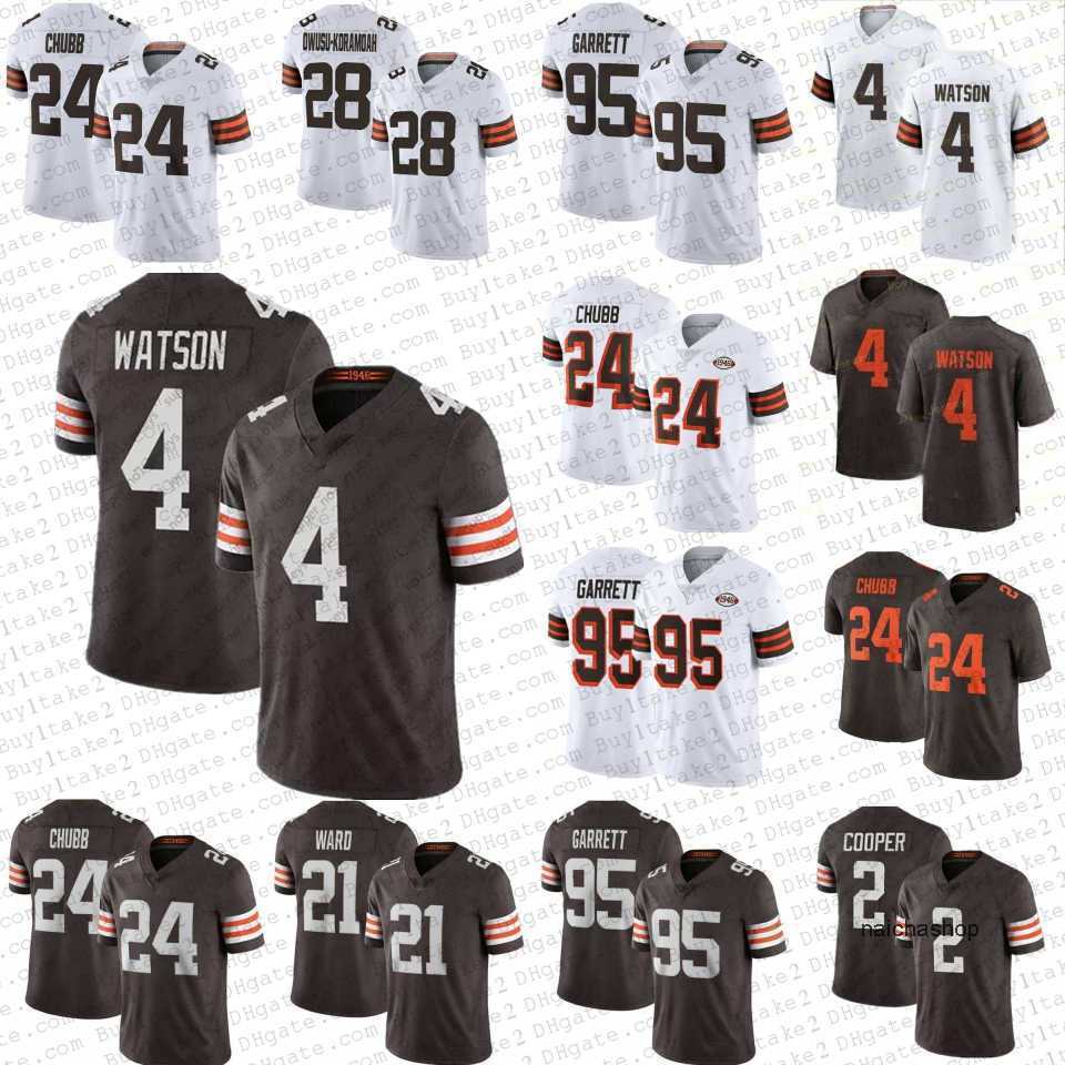 

Jersey 4 Deshaun Watson 24 Nick Chubb Mens Youth Browns''Football 2 Amari Cooper Jerseys Clevelands 95 myles''nfl''Jersey, Women