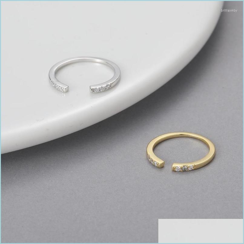 

Cluster Rings Cluster Rings Drop Wholesale 925 Sterling Sier Zircon Flower Star Lady Open Adjustable For Women Fashion Jewelry Giftc Dhdxz