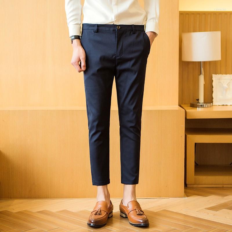 

Men's Suits MRMT 2022 Brand Men's Capris Slim Fit Elastic Leggings Summer Trousers Fashion Party, Black