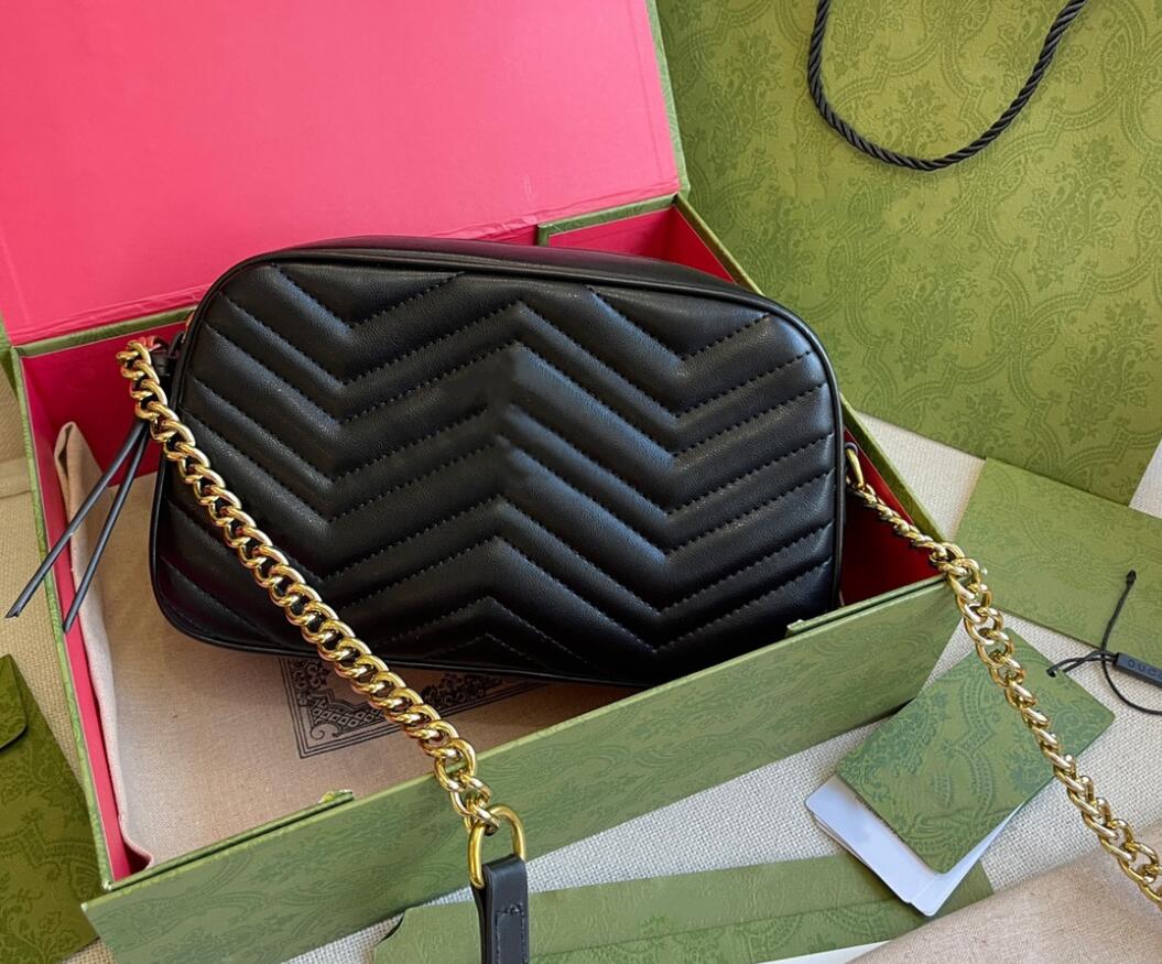 

Genuine Leather 5A Quality New Shoulder Bags Women Handbags Gold Sliver Black Chain Crossbody Soho Bag Disco Messenger Bag Purse Wallet 5 colors, Box