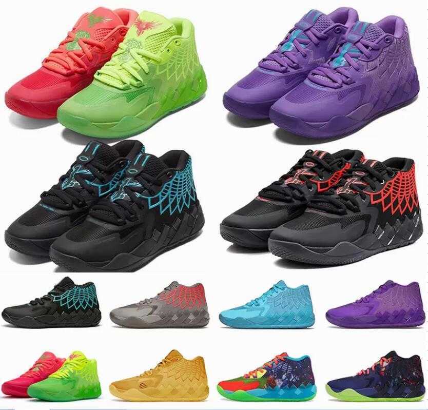 

MB1 Rick and Morty Basketball Shoes LaMelo Ball Shoe Queen City Black Blast Buzz City LO UFO Not From Here Rock Ridge Red Sport Trainner, Bxx