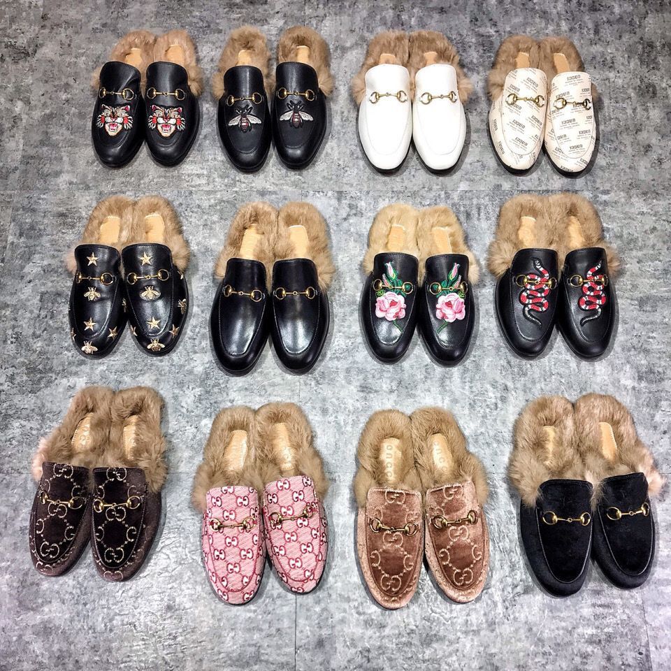 

Slippers 2022 Designer shoes classics slipper Genuine 100% wool loafers Muller slippes1 with buckle Fashion women sandals Ladies Casual Fur Flats