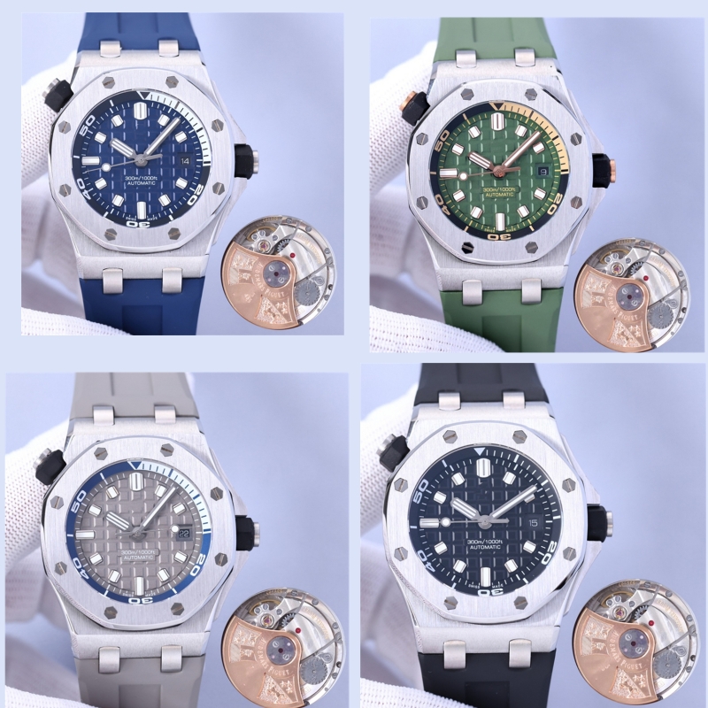 

15710 Montre de luxe mens watches 42x14mm 3120 automatic mechanical movement steel case luxury watch Wristwatches, As picture