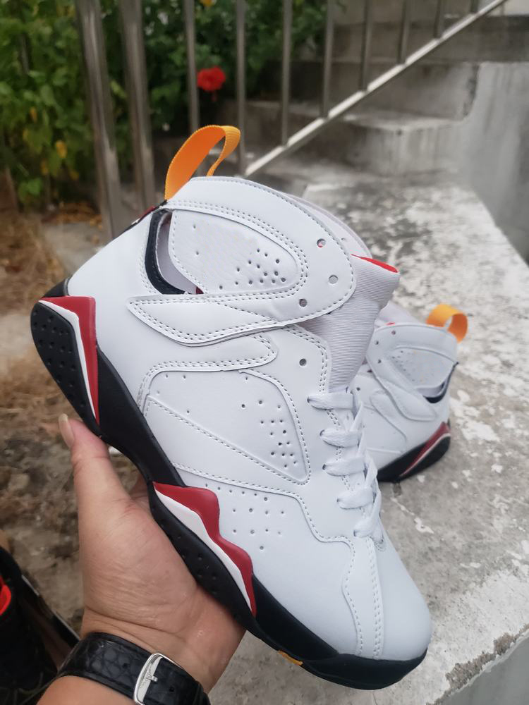 

With Box 7 Cardinal Basketball Shoes Men Women White Black Cardinal Red 7s Sneaker, Multi