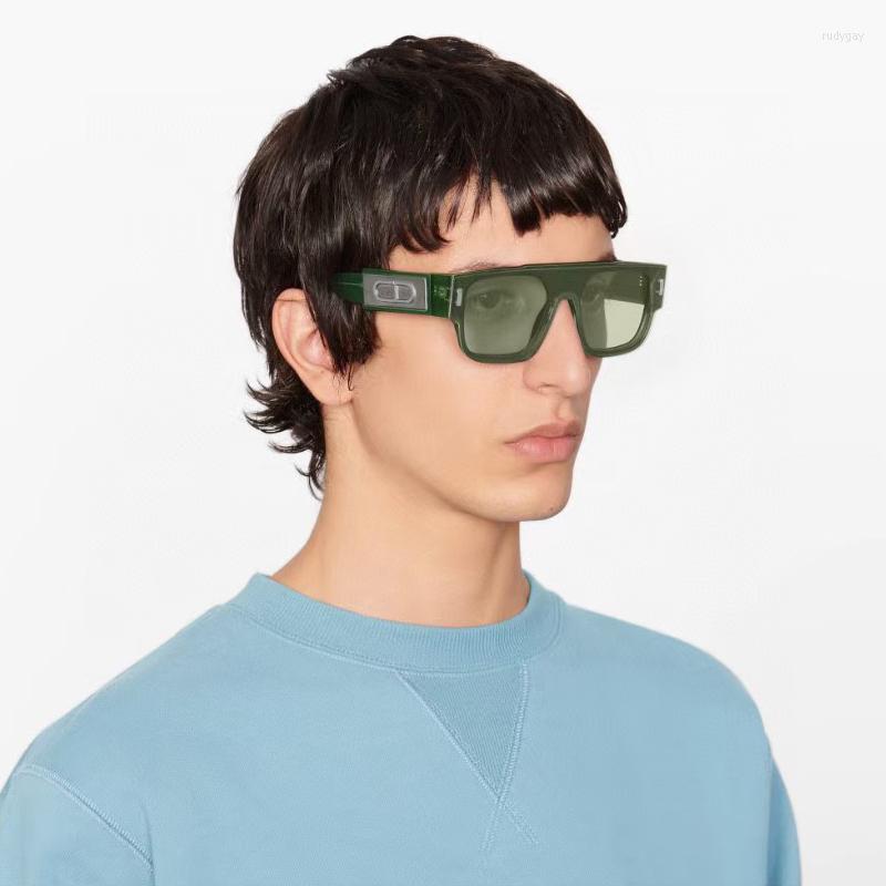 

Sunglasses Oversized Women Square Frame 2022 Original Designer Contrasting Colors Black Mirror Man Summer Glasses