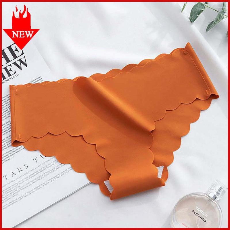 

Yoga Outfit Women's Sexy Ruffle Panties Underwear Fitness Seamless Silk Briefs Ladies Gym Sports Female Panty Woman Intimates Lingerie, White