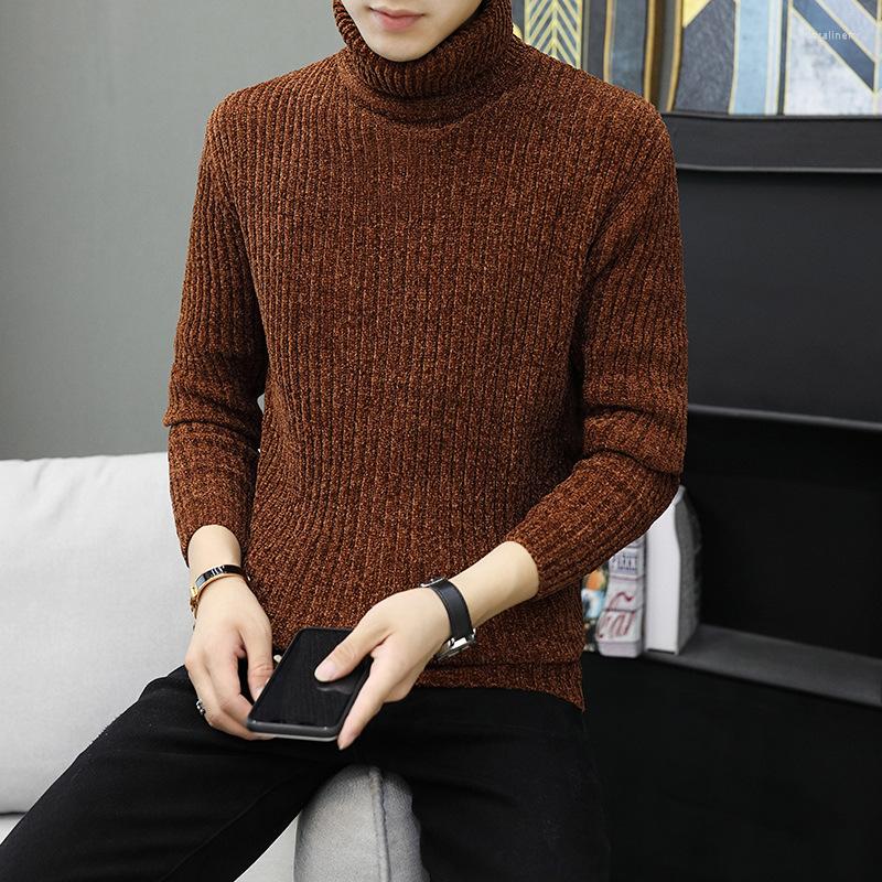 

Men's Sweaters Men Sweater Khaki Grey Black Winter Long Sleeve Turtleneck Casual Pullovers Thick Fashion Mens