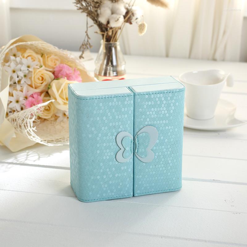 

Jewelry Pouches Fashion PU Box Earrings Necklace Rings Bracelet Display Case Women Makeup Storage Organizer Gift Gear Accessories