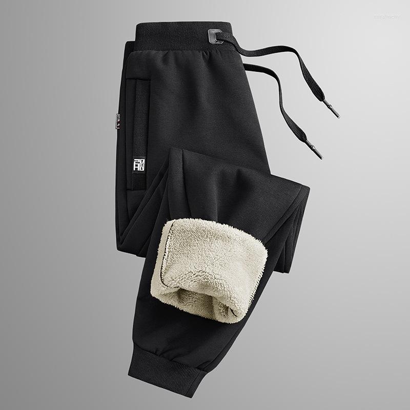 

Men's Pants 2022 Thick Fleece Jogger Mens Sports Cotton Trousers Male Winter Warm Velvet Sweatpants Harem Pencil Tracksuit Autumn 8Xl, Black beam port