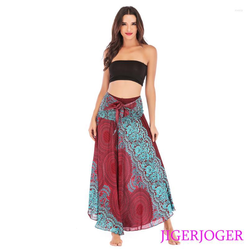 

Women's Swimwear Women's Thai 2 In 1 Halter Wine Red Maxi Dress Round Mandala Florals Beach Cover Up Skirt Rayon Bow Knot Elastic, Ms003