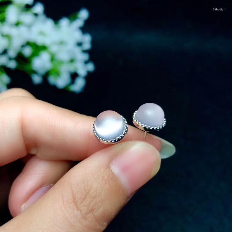 

Dangle Earrings Charming Pink Rose Quartz Earring With 925 Silver For Women Jewelry Shinning Attractive Natural Gem Good Cut Party Birthday