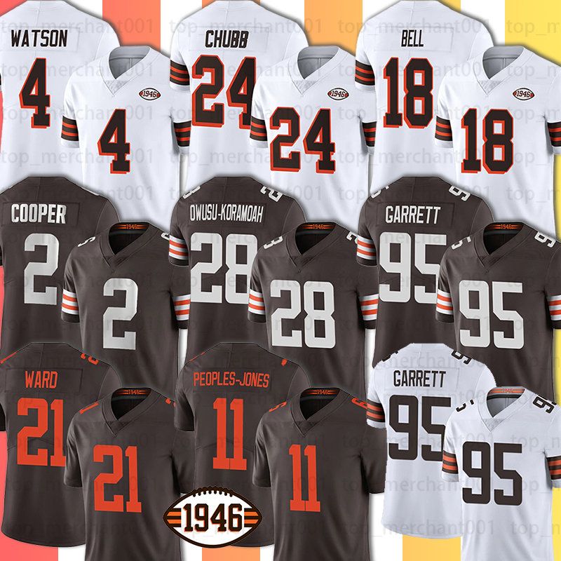 

CUSTOM Jacoby Brissett Nick Chubb Football Jersey Cleveland''Browns''Kareem Hunt Amari Cooper Jacob Phillips Grant Delpit John Johnson Watso, Custom kid jersey+patch