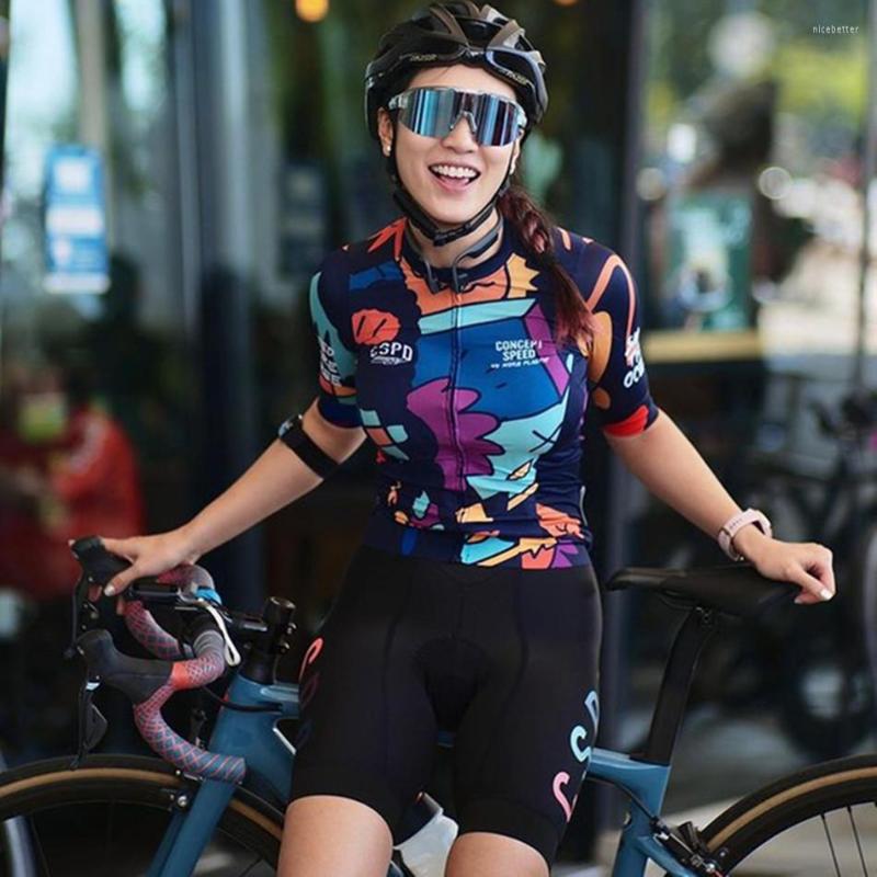 

Racing Sets Concept Speed Woman Cycling Jersey Set 2022 Summer Bicycle Shirt Gel Shorts Suit Mtb Ciclismo Maillot Outdoor Bike Wear Clothing, Set 5