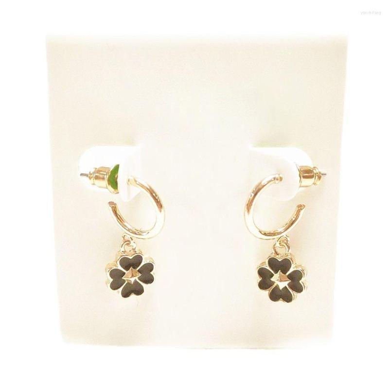 

Dangle Earrings Four-leaf Flower Classic Mini Brand Women BrandStitching Tide Alloy Handmade Craft
