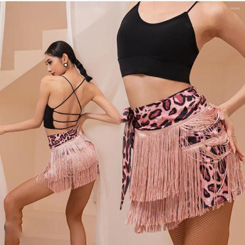 

Stage Wear YS312 Ladies Latin Dance Skirts 2022 Sexy Tassels Short Dancing Dress For Samba Tango Chacha Belly Practice Costume, Black