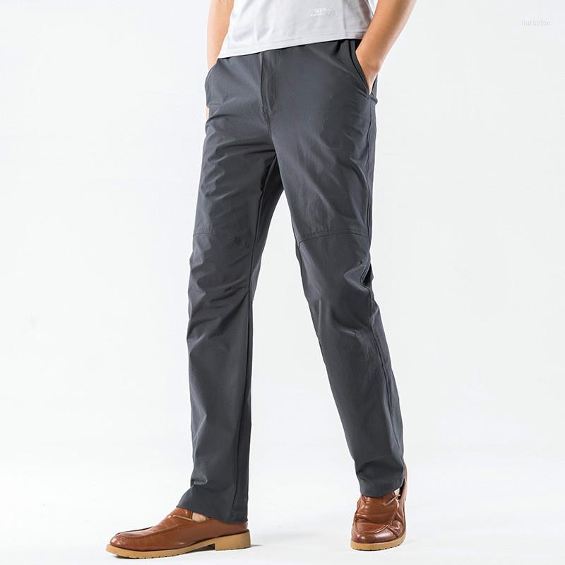 

Men's Pants Quick-Drying Men And Women Nice Spring Summer Thin Stretch Hiking Outdoor Loose Casual Trouser Breathable Sweatpants, Gray 8015 diagonal