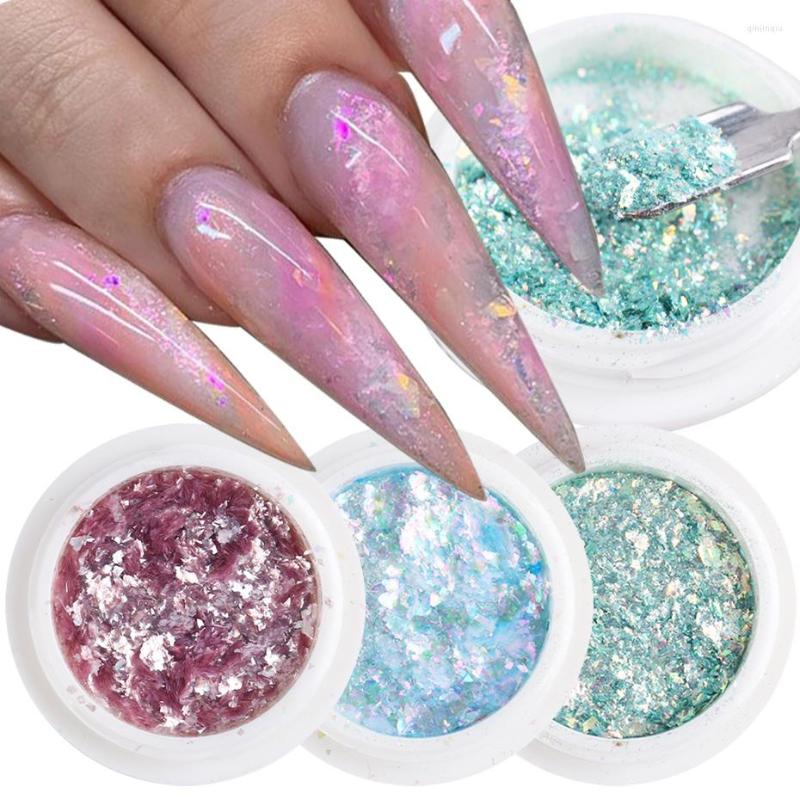

Nail Glitter Shiny Mermaid Opal Powder Aurora Flakes Galaxy Paillette Laser Design Manicure Mirror Sequin Accessory TR1857