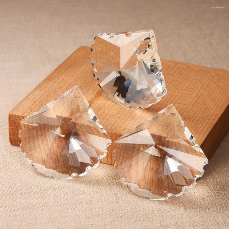 

Beads 1Pc 50mm Clear Crystal Scallop Charms Pendants Sector Shape Glass For Prism Chandelier Hanging Party Wedding Decor