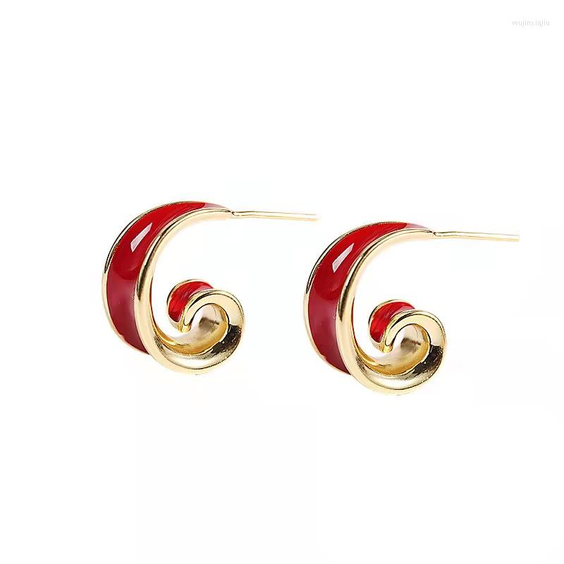 

Dangle Earrings Simple And Classic Runway Dresses Party Gifts With Red Enamel