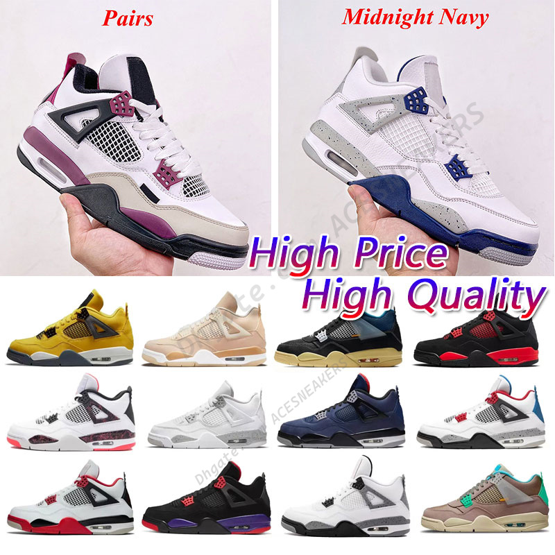 

Authentic Jorda 4 Jordens 4s designer Basketball Shoes Infrared Military Black Red Thunder Cement Noir Guava Ice Outdoor Platform Men Women Sports Sneakers, As pic8