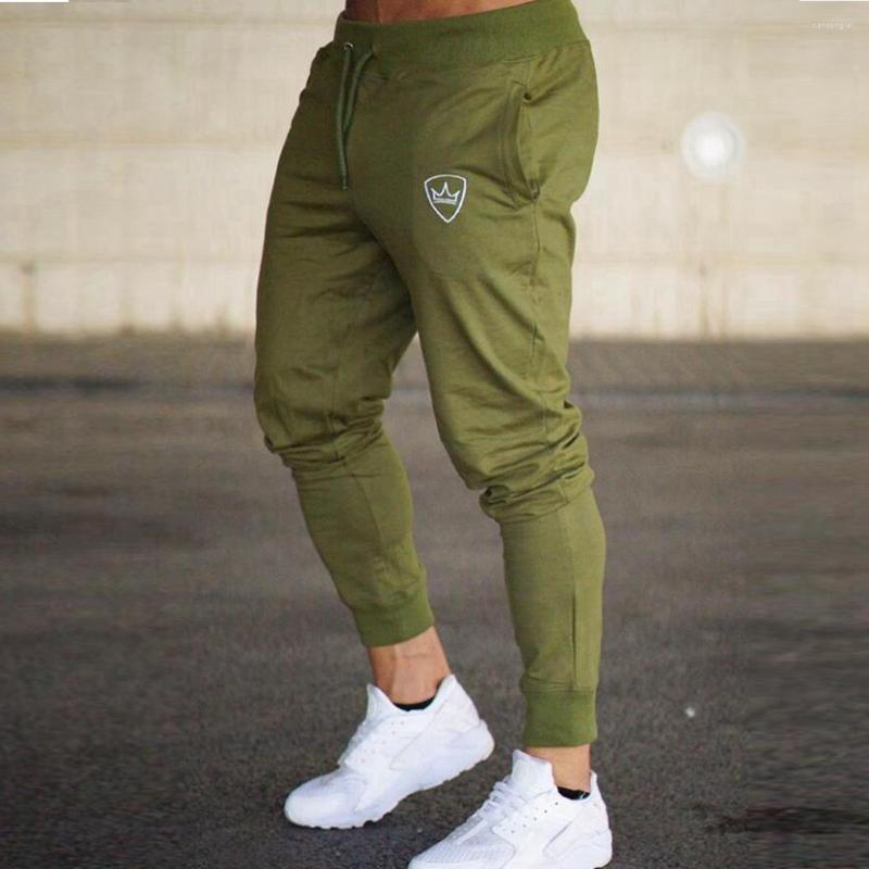 

Men's Pants Men Fitness Leggings Cotton Running Jogging Joggers Streetwear Army Green Casual Trousers Training Bottoms Sweatpants, Black