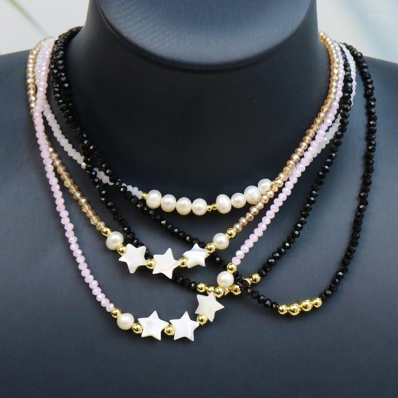 

Pendant Necklaces 10 Pcs Beads Strand Necklace Mix Color Jewelry Pandant 21065