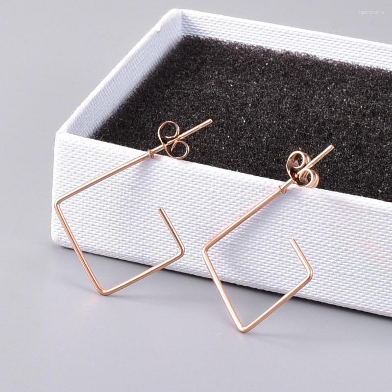 

Dangle Earrings Fashion Large Square Hoop Drop For Women 2022 Vintage Statement Simple Gold Round Female Hanging Jewelry
