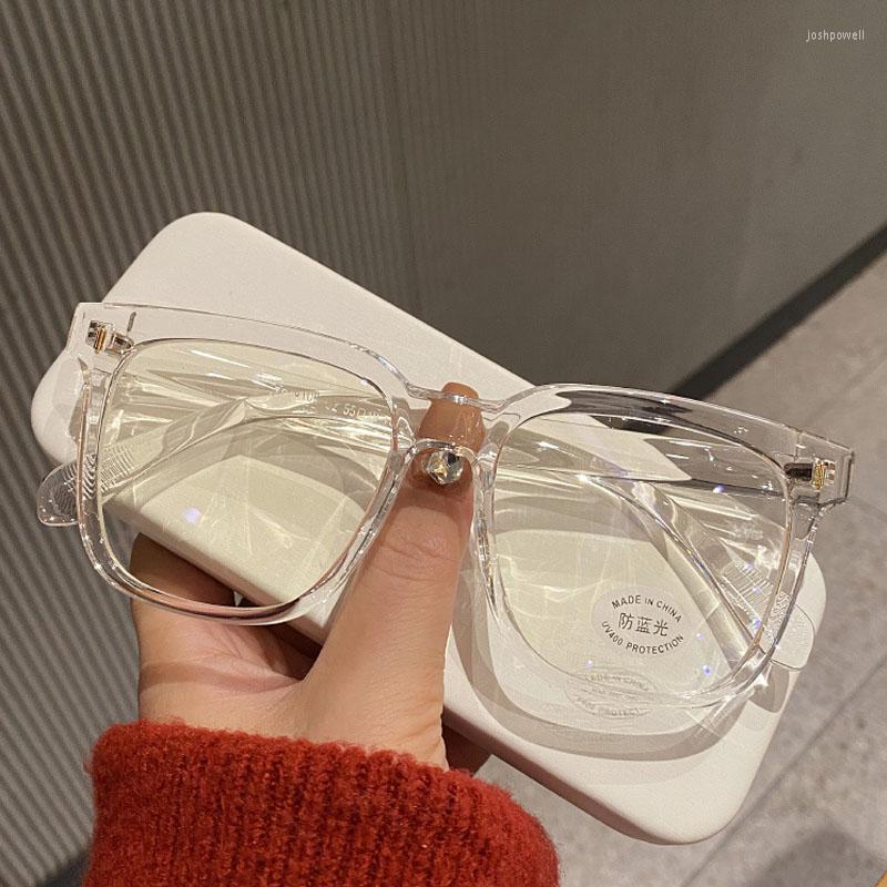 

Sunglasses Anti Blue Light Computer Myopia Glasses Women Men Ultralight Clear Oversized Nearsighted Eyeglasses Diopters 0 To-4.0 Unisex