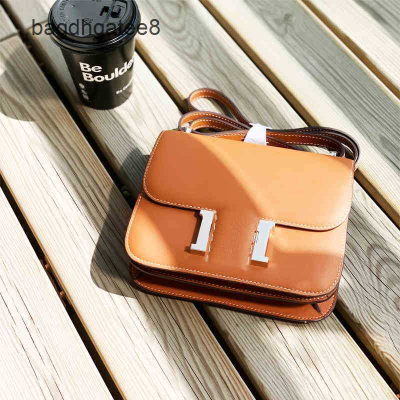 

Bags Square Head Designer Hermee Small Bag Constancess Handbags Leather Pattern Tofu One Shoulder Crossbody W3y0, Black