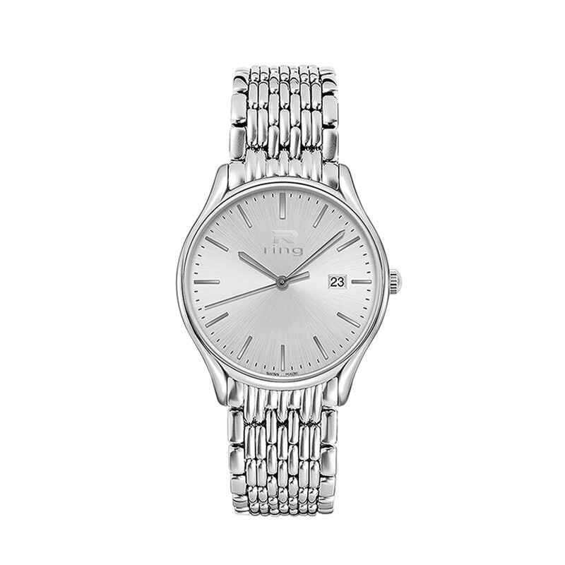 

Boutique men's watch Classic big three needle design Noble gentleman style Stainless steel quality, Color1