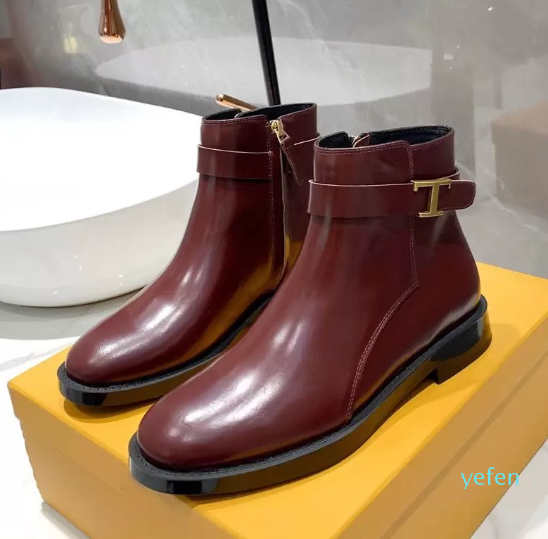 

Women 'S Short Boots Martin Boots Office Bootss Autumn And Winter Leather Fashion