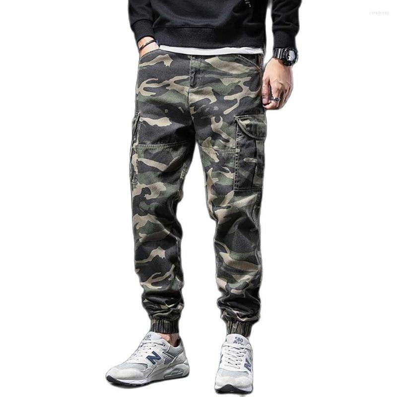 

Men's Pants Fashion Camouflage Cargo Men's Casual Joggers Military Army Tactical Trousers Streetwear Harem Clothing, Green camo