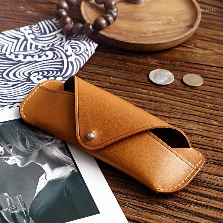 

Cosmetic Bags SIKU Cow Leather Eye Glasses Bag For Eyeglass High Quality Handmade Causal Jeans Belt Case Sunglasses Protector, Black