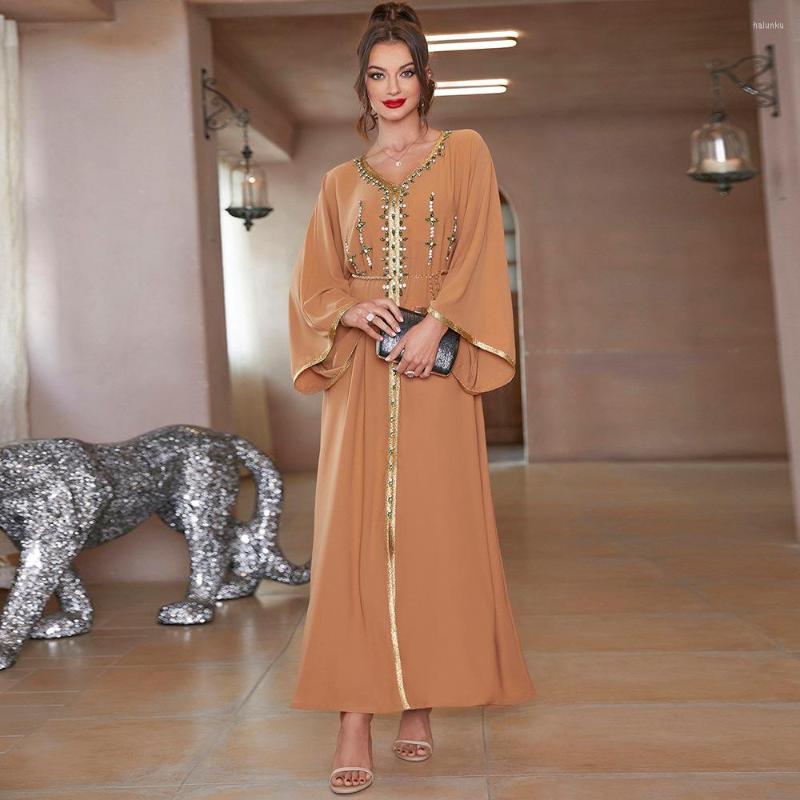 

Ethnic Clothing 2022 Eid Luxury Dubai Turkey Islam Muslim Party Long Dress Ramadan Kaftan Abayas For Women Elegant Caftan Marocain Evening