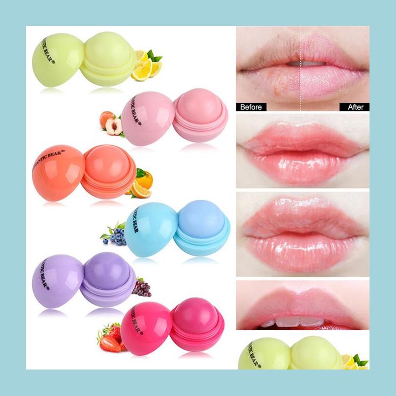 

Lip Balm Romantic Bear Lip Balm Fruity Flavor Lips Moist Cute Lipbalm Natural Plant Nutritious Moisturizer Gloss 10Pcs Drop Delivery Dhqtf