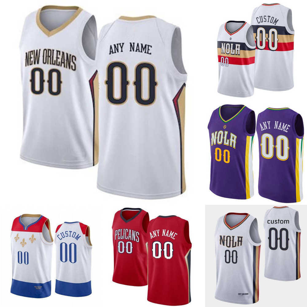 

75th Custom New Orleans''Pelicans''Zion 1 Williamson Brandon 14 Ingram Nickeil 6 Alexander-Walker Devonte 4 Graham Basketball Jerseys, Color