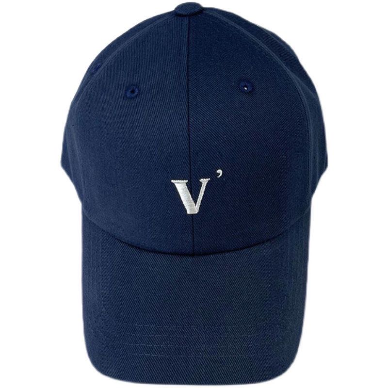 

Embroidered letters baseball cap male and female youth couples students hard top duck tongue hat Japanese retro sun visor, Green