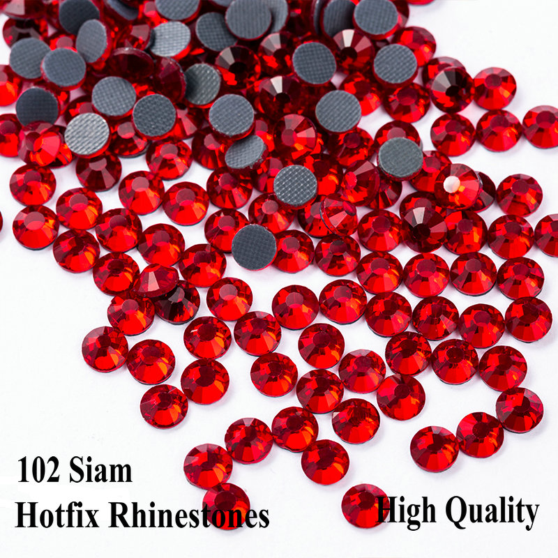 

Sewing Notions Small Bag Shiny Glass Rhinetones Flatback SS6 SS10 SS16 SS20 SS30 Looser /Red Siam Hot Fix Strass