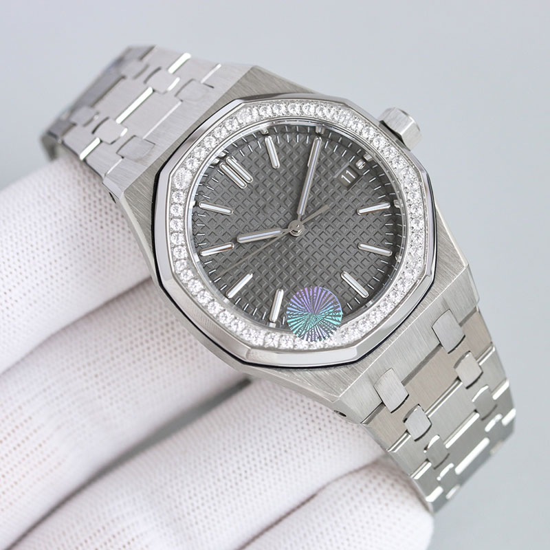 

Watch Ladies Watches Fully Automatic Mechanical Watch Stainless Steel Strap Sapphire Waterproof Design Fashion Wristwatch 37mm, Color3